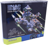 SNAP SHIPS Forge Claymore CR-76 Combat Transport - Build to Battle - Features Moving Pieces and Real Firing Action - Ages 8+,Multicolor