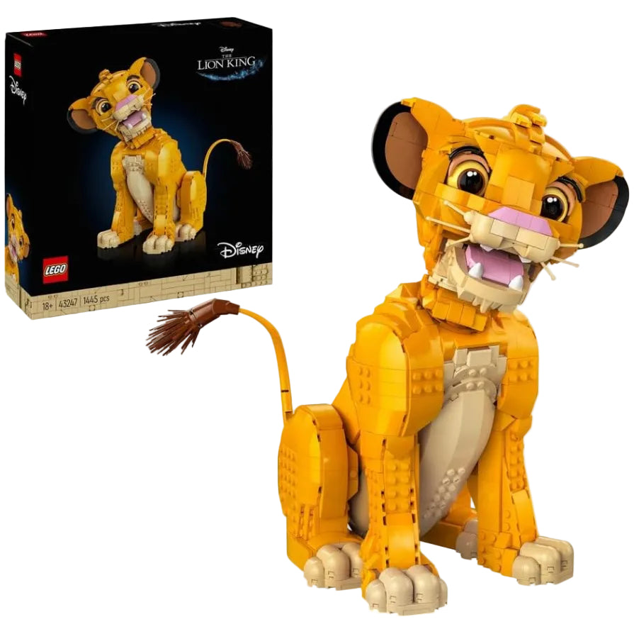 LEGO Disney Young Simba The Lion King Collectible Creative Animal Figure Building Set 43247