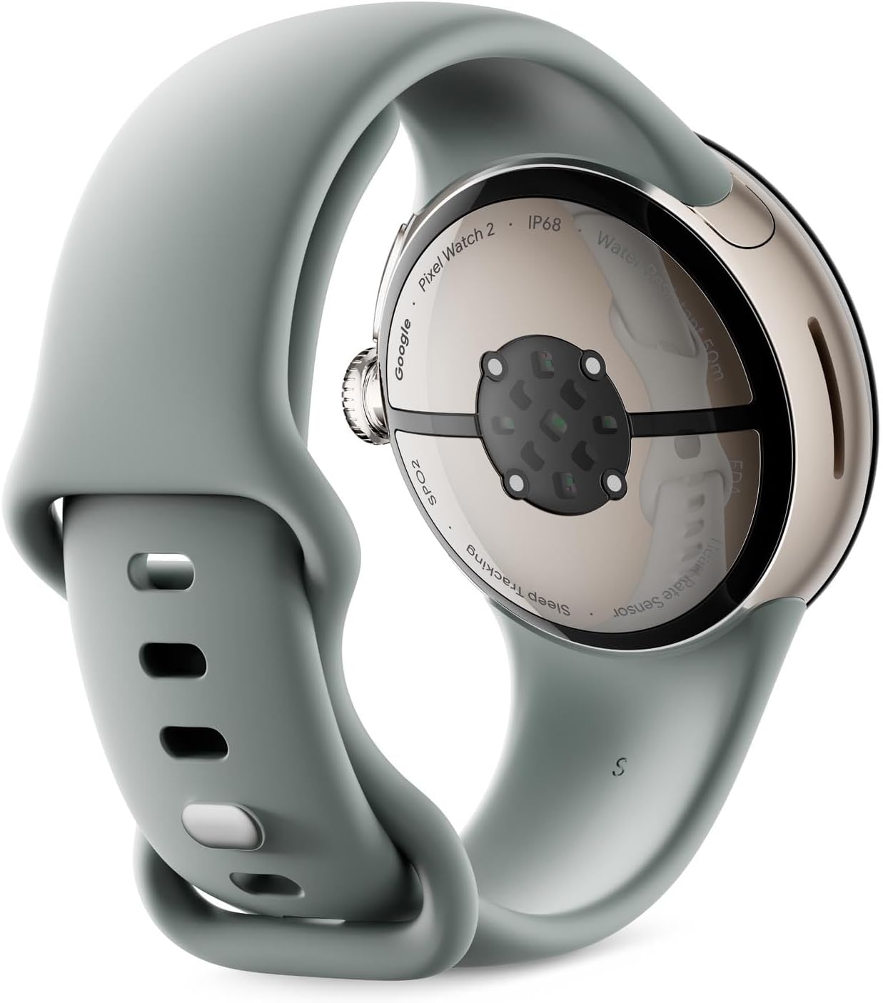 Google Pixel Watch 2 Champagne Gold Aluminum Case Hazel Secondary image