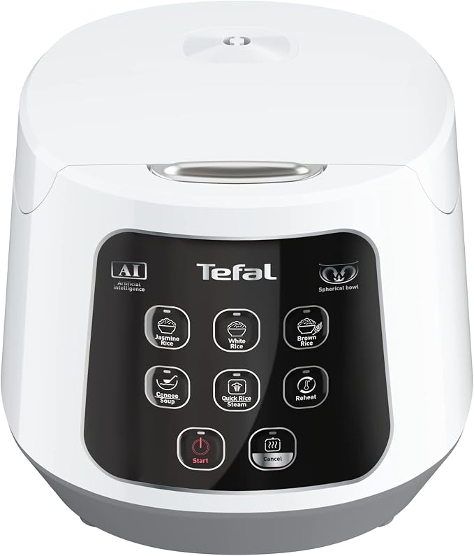 Tefal Easy Compact Fuzzy Logic Rice Cooker 1L RK7301, White