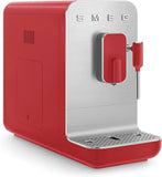 Smeg BCC02RDMUK Automatic Coffee Machine with Steam Wand, Red
