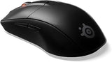 SteelSeries Rival 3 Wireless Gaming Mouse - 400+ Hour Battery Life - Dual Wireless 2.4 GHz and Bluetooth 5.0-60 Million Clicks - 18,000 CPI TrueMove Air Optical Sensor,Black