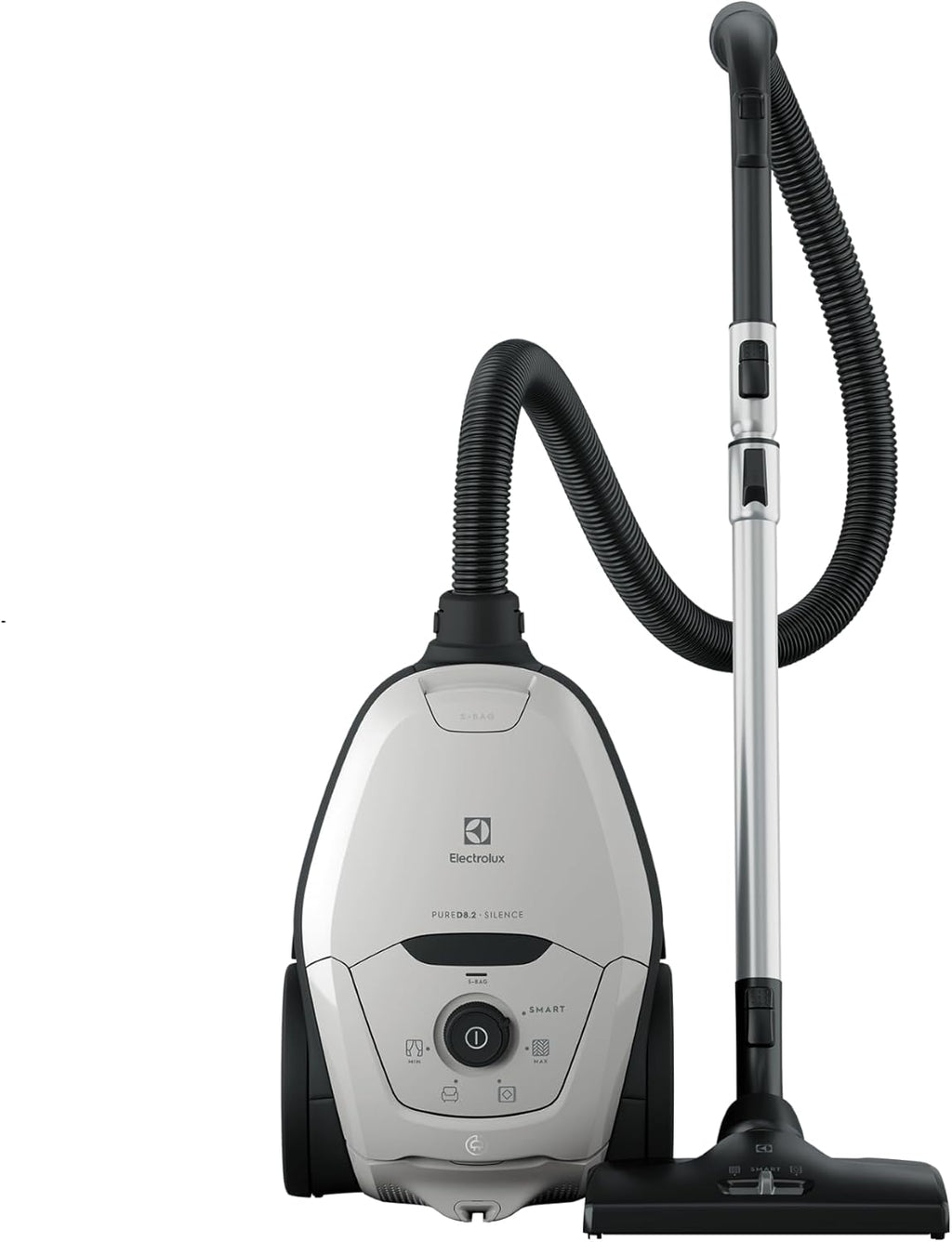 Electrolux PURE D8.2 ZFB91123 Bagged Canister Vacuum Cleaner 3.5L deposit capacity HEPA filter silent as low as 57dB made of 55% recycled materials comes with 4 accessories