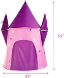 Kids Tents Princess Crystal Castle, Pop Up Play Tent Indoor Outdoor Tent Great Play Gift and Toy for Kids Fun by Alvantor.