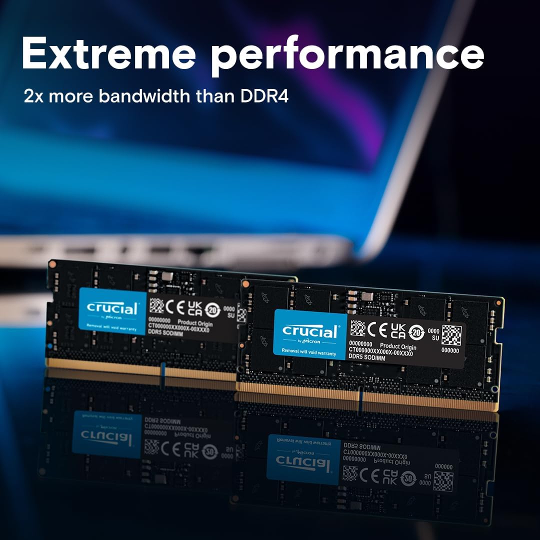Crucial RAM 16GB DDR5 5600MHz Laptop Memory CT16G56C46S5 Secondary image