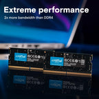 Crucial RAM 16GB DDR5 5600MHz Laptop Memory CT16G56C46S5