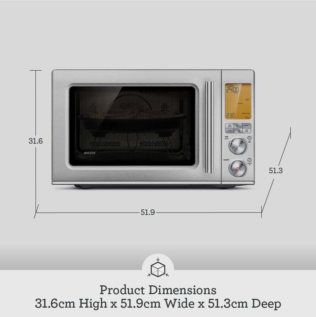 Breville BMO870BSS The Combi Wave 3in1 Microwave Oven Brushed Stainless Steel