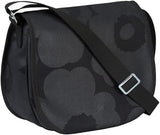 MARIMEKKO - Salli Pieni Heavyweight Wax Cotton Shoulder Bag (Unicco), Black