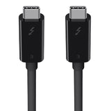 Belkin F2CD085bt2M-BLK Thunderbolt 3 USB-C to USB-C Cable, 40 Gbps, 2m, Black