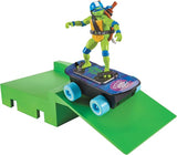 Teenage Mutant Ninja Turtles: Mutant Mayhem Leonardo on a Skateboard with Accessories by Playmates Toys