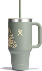 Hydro Flask All Around Travel Tumbler, 32 oz Capacity, Botanical Bliss Agave