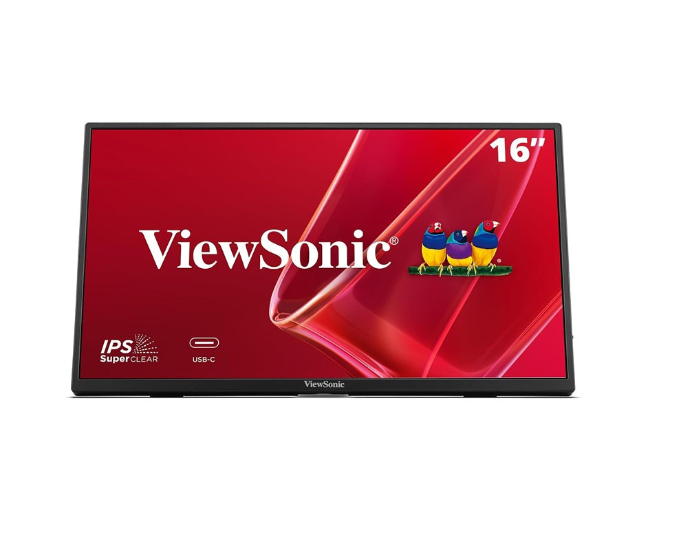 ViewSonic VA1650 Portable Monitor, 15.6-inch FHD IPS Display, 65W Type-C