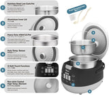 Toyomi RC 5301LC Smart Diet Rice Cooker with Stainless Steel & Low Carb Rice Pot, 1L
