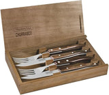 Tramontina 4 Pcs Steak Cutlery Set Barbecue Polywwod,Brown