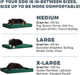 BarkBox Orthopedic Comfort Outdoor Dog Bed Medium Green