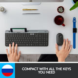 Logitech K580 Slim MultiDevice Wireless Keyboard Graphite