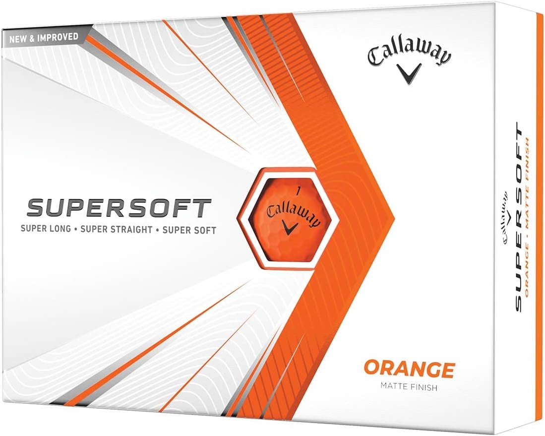 Callaway Golf Supersoft Matt Golf Balls Orange Pack Of 12 Main image
