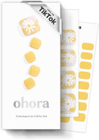 Ohora P Sun Daisy Pedicure SemiCured Gel Nail Strips PD051