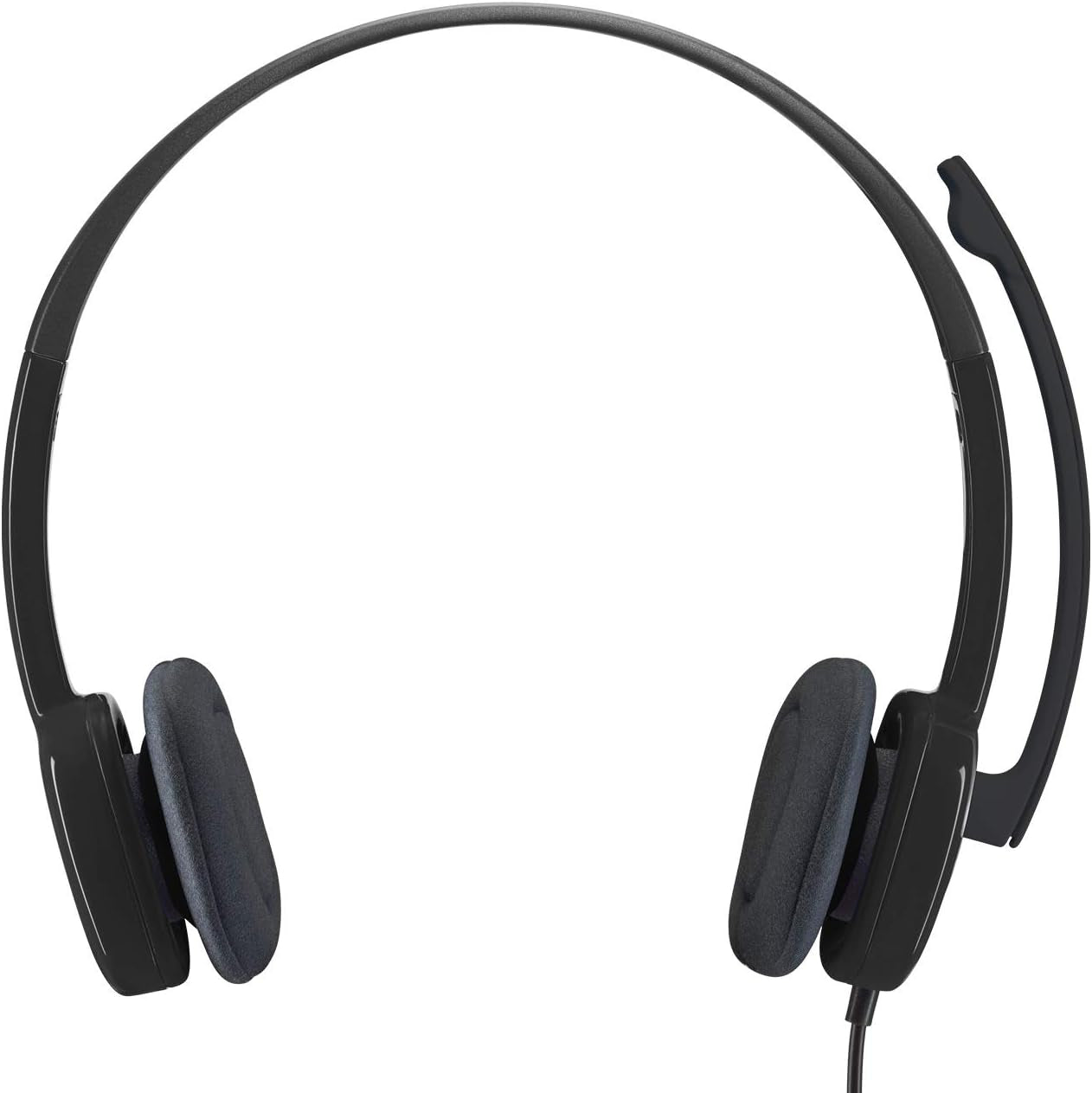 Logitech 981000587 H151 Lightweight 3.5mm Stereo Headset  NoiseCancelling Boom Microphone Black Main image