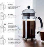 BODUM Chambord French Press Coffee Maker 34oz Black