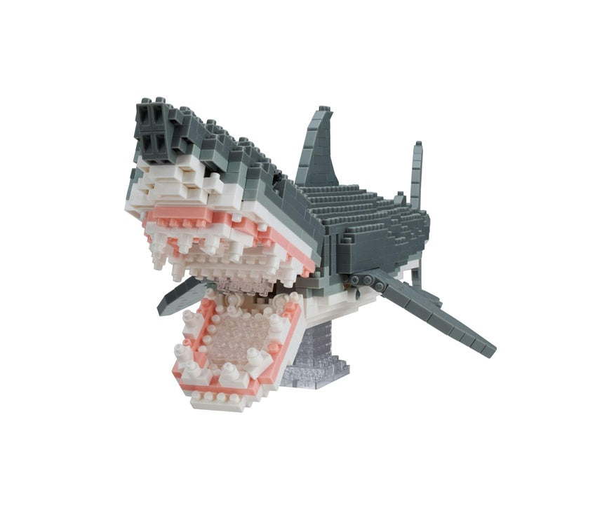 Nanoblock NBM-027 Great White Shark Deluxe Edition Micro Sized Building Blocks