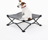 Coolaroo On The Go Elevated Pet Bed, Standard, Grey