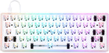 DROP Carina Mechanical Keyboard Kit — 60% Form Factor, Hotswap Kaihua Sockets, Programmable QMK, Backlit RGB LEDs, USB-C, with Frosted Acrylic Case (Keyboard Kit)