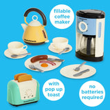 Casdon Morphy Richards Kitchen Set | Toy Kitchen Appliances for Children Aged 3+ | Includes Toaster, Coffee Maker, Kettle & More!