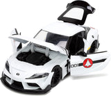 Robotech 1:24 2020 Toyota Supra DieCast Car And 2.75in Roy Focker Figure
