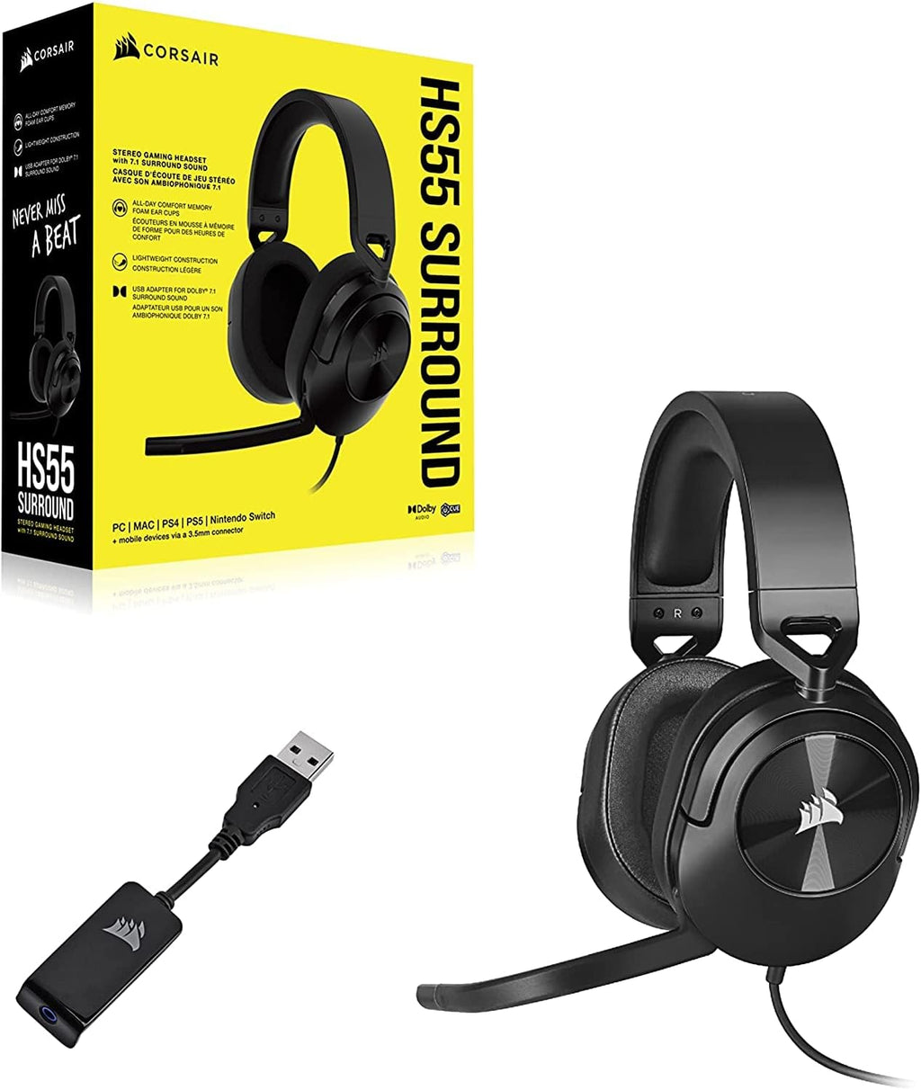 Corsair HS55 Surround Gaming Headset Black