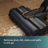 Philips Domestic Appliances Cordless Wet & Dry Vacuum 7000 Series, Vacuum & Wet Mopping, Automated Self-Ceaning, Up To 25min runtime & 180m², Black (XW7110/02)