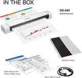 Brother DS-640 Compact Mobile Document Scanner, (Model: DS640) 1.5"x2"x11.9"