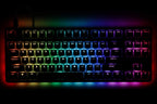 DROP CTRL High-Profile Mechanical Keyboard — Tenkeyless TKL (87 Key) Gaming Keyboard, Hot-Swap Switches, Programmable, Backlit RGB LED, USB-C, Doubleshot PBT, Aluminum (Gray, Halo Clear)