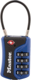 Master Lock Padlock, Set Your Own Combination TSA Accepted Cable Luggage Lock, 1-3/8 in. Wide