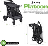 Joovy Platoon Utility Cart With Removable Reusable Mesh Bag Black
