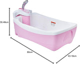 Summer Lil Luxuries Whirlpool Bubbling Spa & Shower (Pink) Luxurious Baby Bathtub with Circulating Water Jets