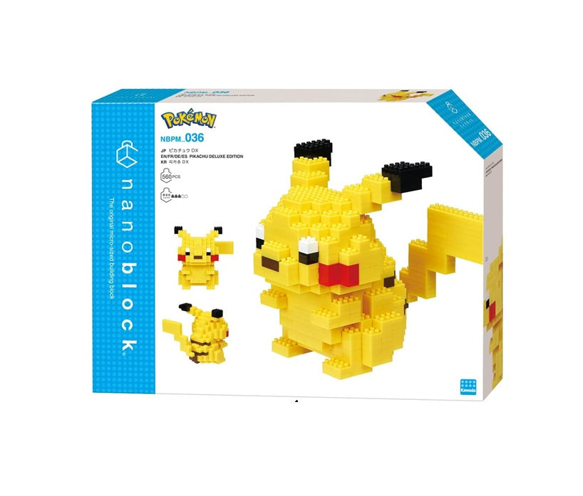 Nanoblock NBPM_036 Pokémon Pikachu Deluxe Edition Micro Sized Building Blocks