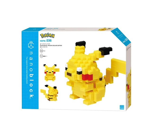 Nanoblock NBPM_036 Pokémon Pikachu Deluxe Edition Micro Sized Building Blocks