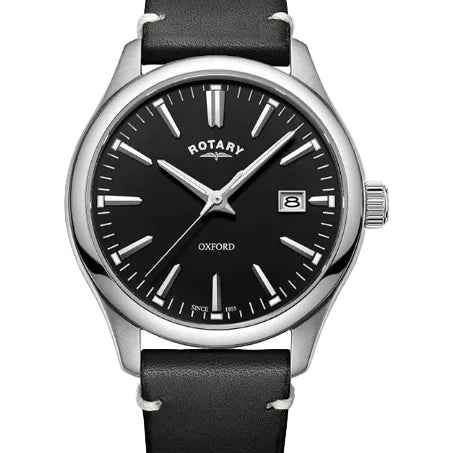Rotary  GS0509204 Oxford Mens Analogue Quartz Watch Leather Bracelet