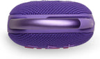 JBL Clip 5 - Ultra-Portable, Waterproof & Dustproof Bluetooth Speaker, Big Pro Sound with Punchy bass, Integrated Carabiner, Up to 12 Hours of Play, Made in Part with Recycled Materials Purple