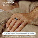 Oura Ring 4 - Silver - Size 9 - Smart Ring - First Size with Oura Size Kit - Wearable Sleep Tracking - Heart Rate - Fitness Tracker -