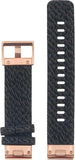 Garmin Quickfit 20mm Watch Band, Heathered Black Nylon with Rose Gold Hardware