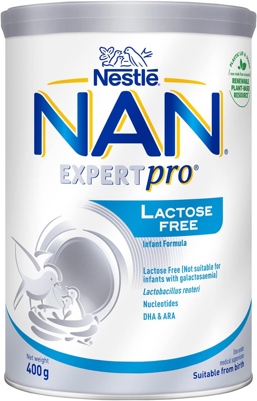 Nestlé NAN Stage 1 Lactose Free Infant Milk Formula 0to12 months 400g
