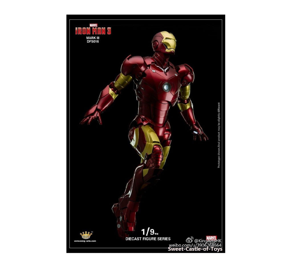 King Arts, DFS016 1/9th Iron Man 3 (Mark III) Diecast Figurine