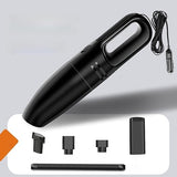 OLFAVE Car Vacuum Cleaner - Car Accessories - Small 12V 120WHigh Power Handheld Portable Car Vacuum w/Attachments, Detailing Kit Essentials for Travel,Black Wired