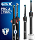 Oral-B Pro 2 2900 Black Edition Rechargeable Toothbrushes, 2 count