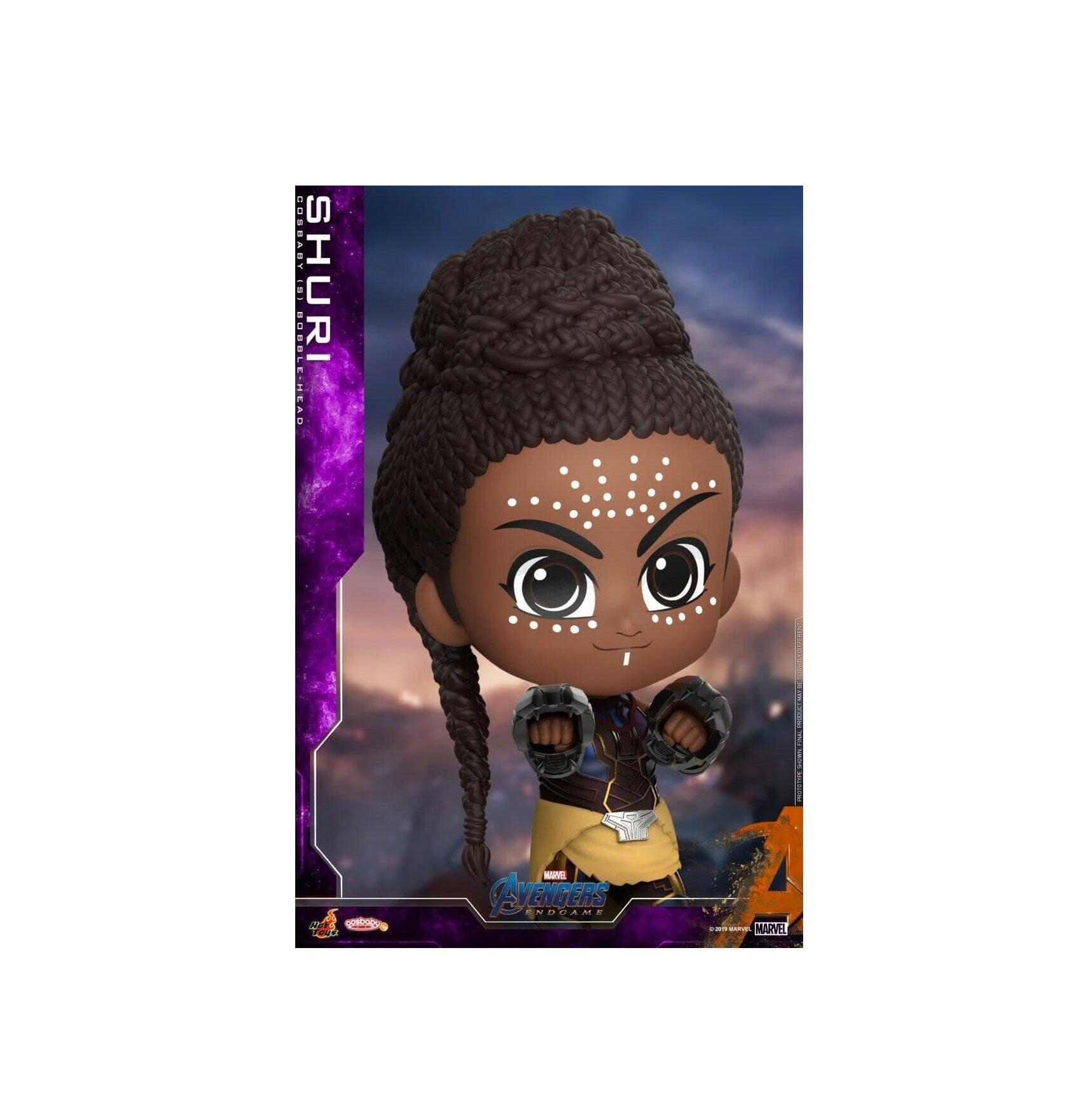 Hot Toys COSB670 Avengers 4 Endgame Shuri Bobble-Head Collectible Figure Main image