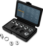 POWERTEC 10 Piece Router Template Bushing Guide Set