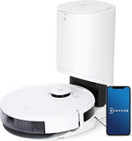 ECOVACS DEEBOT N8+ 3-in-1 Robot Vacuum Cleaner,with dTOF Laser Detection, 2.5L Auto-Empty Station,2300Pa Suction Power,Multi-Floor Mapping, Virtual Boundary,Carpet Detection