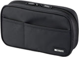 LIHIT LAB. Pen Case, 7.9 x 2 x 4.7 inches, Jet Black (A7551-124),A-7551-124